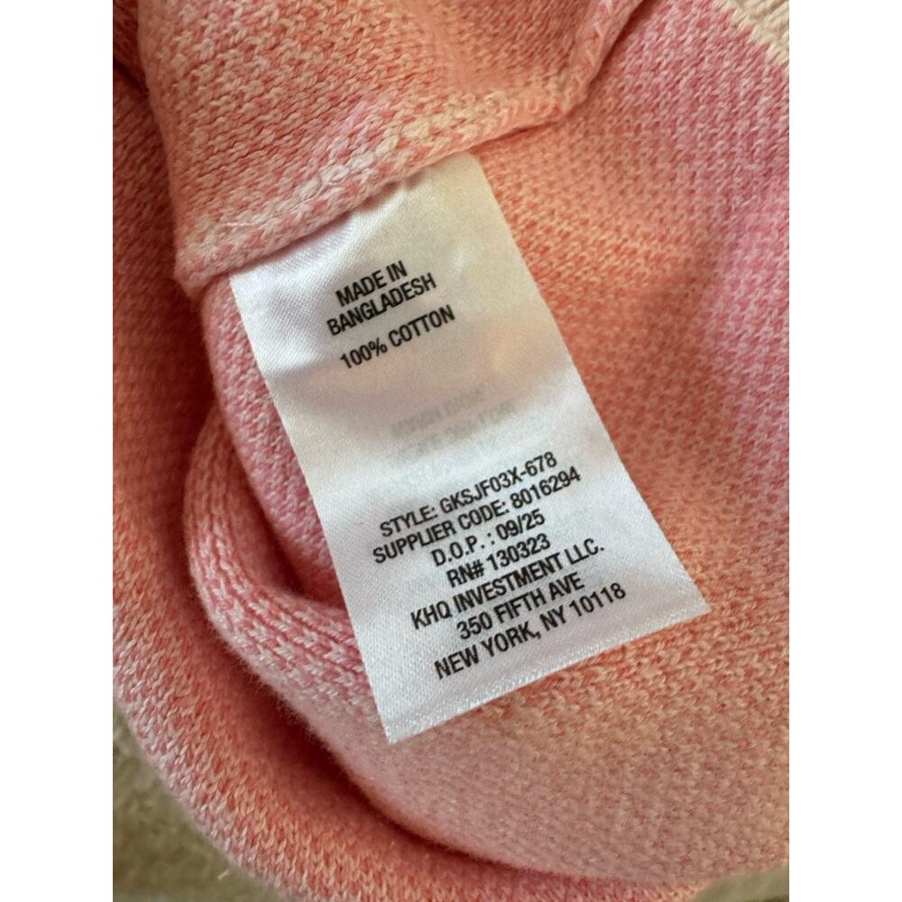 NWT Gap Kids Pink Hearts Rolled Neck Knit Sweater Girls Size Large 10/12 - Picture 5 of 5